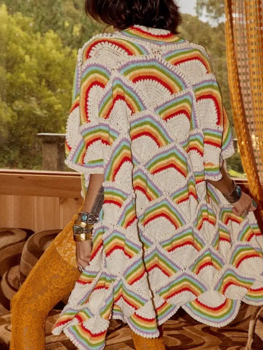Chasing Unicorns Forever More Crochet Coat heirloom piece - Picture 10 of 17